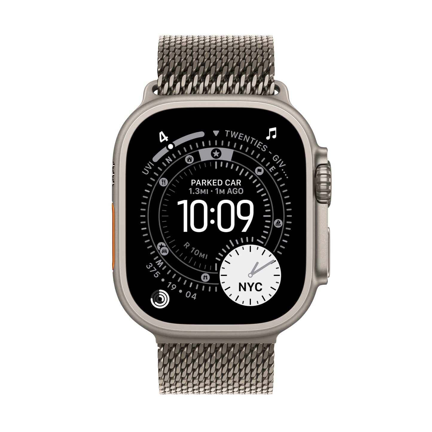 Apple Watch Ultra 3 GPS + Cellular 49mm Natural Titanium Case with Natural Titanium Milanese Loop - Medium - iSTYLE MK