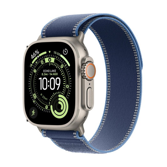 Apple Watch Ultra 3 GPS + Cellular 49mm Natural Titanium Case with Blue/Bright Blue Trail Loop - M/L - iSTYLE MK