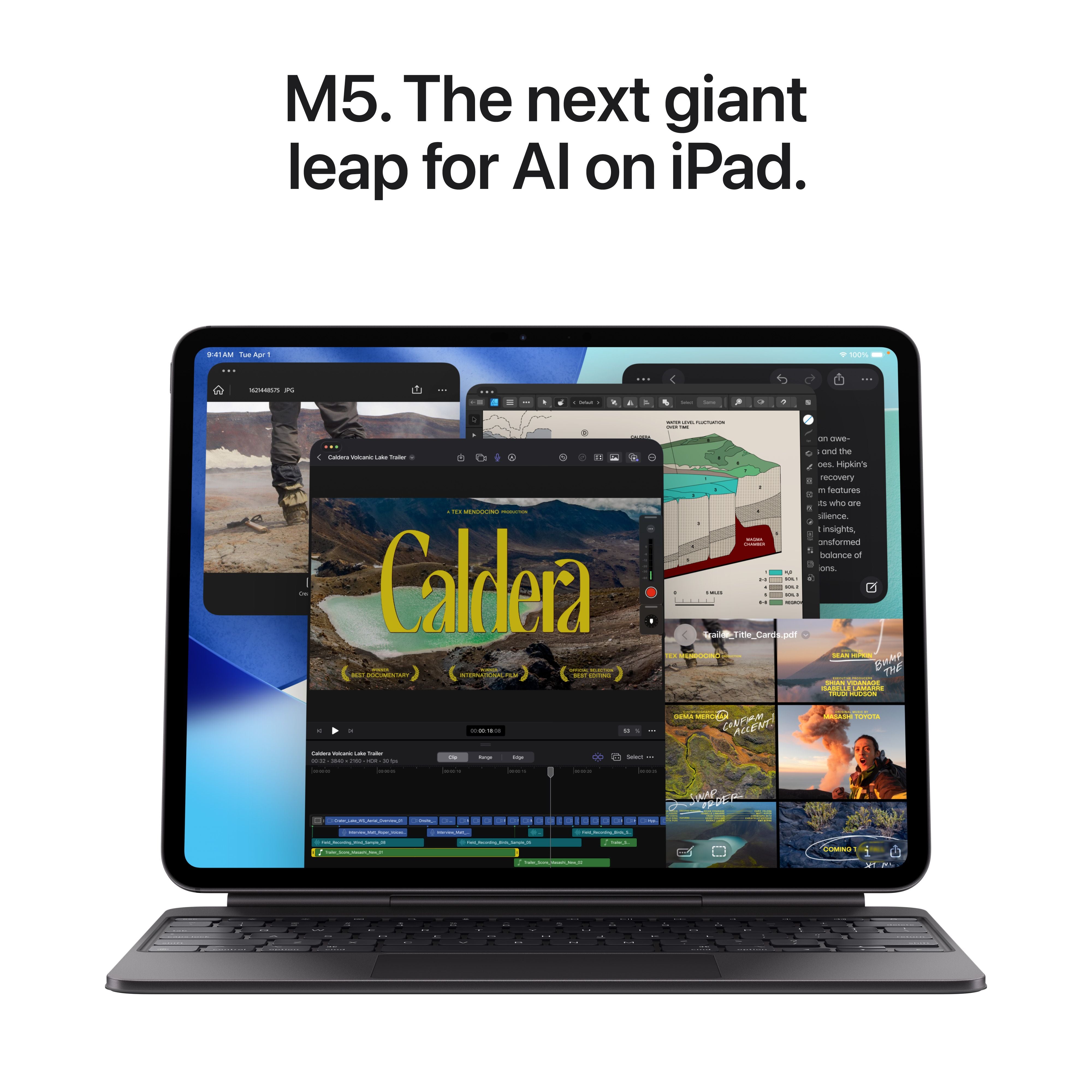 13-inch iPad Pro Wi-Fi + Cellular 256GB Standard Glass - Space