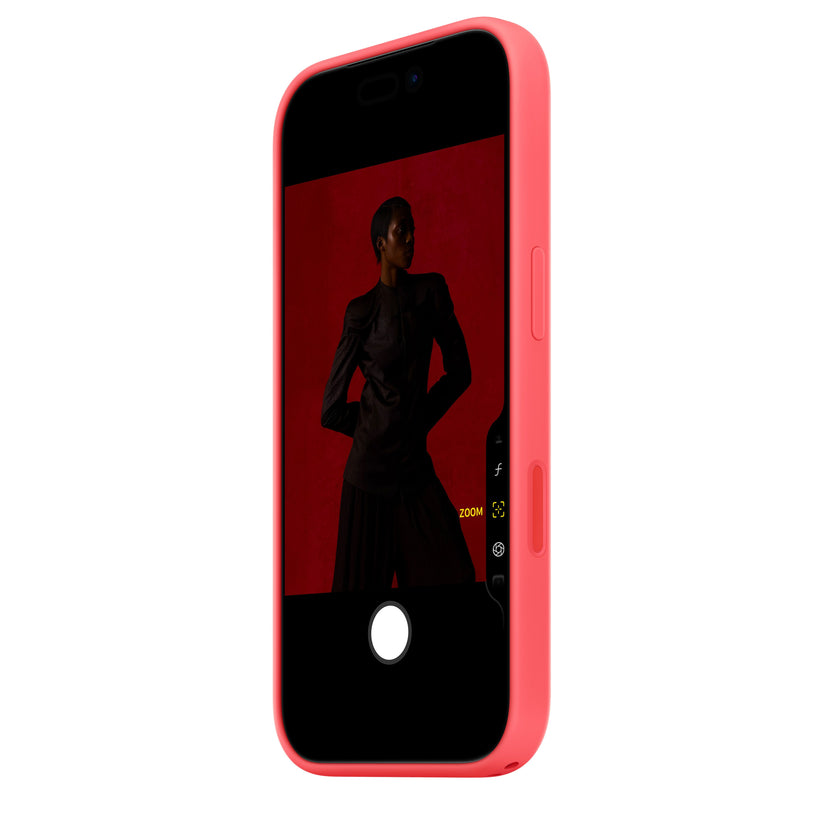 iPhone 17 Pro Silicone Case with MagSafe – Bright Guava - iSTYLE.mk