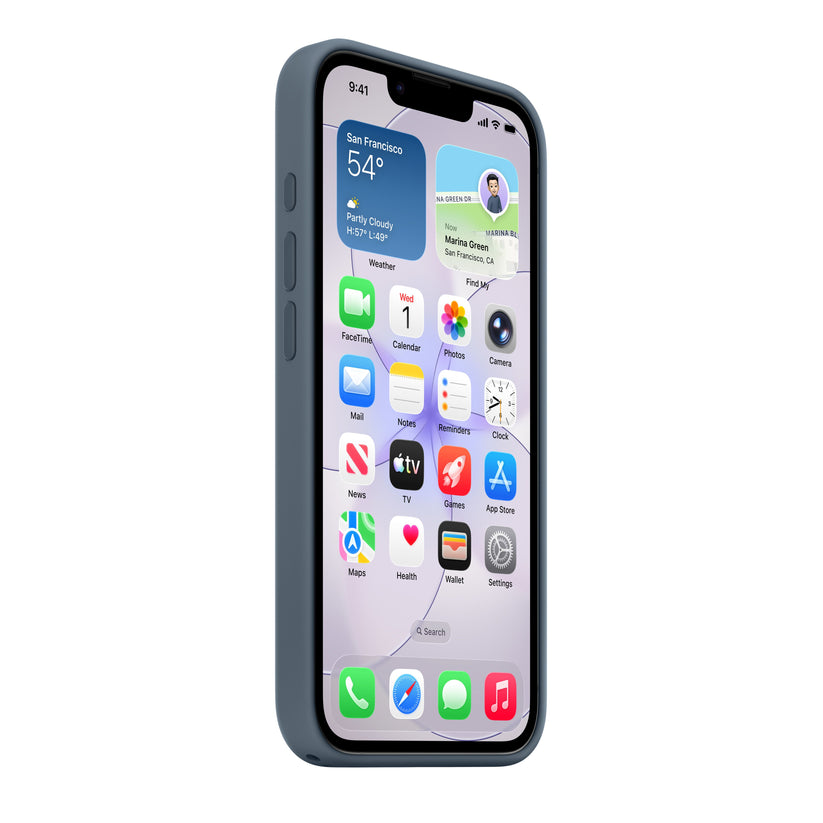 iPhone 17e Silicone Case with MagSafe – Anchor Blue - iSTYLE.mk