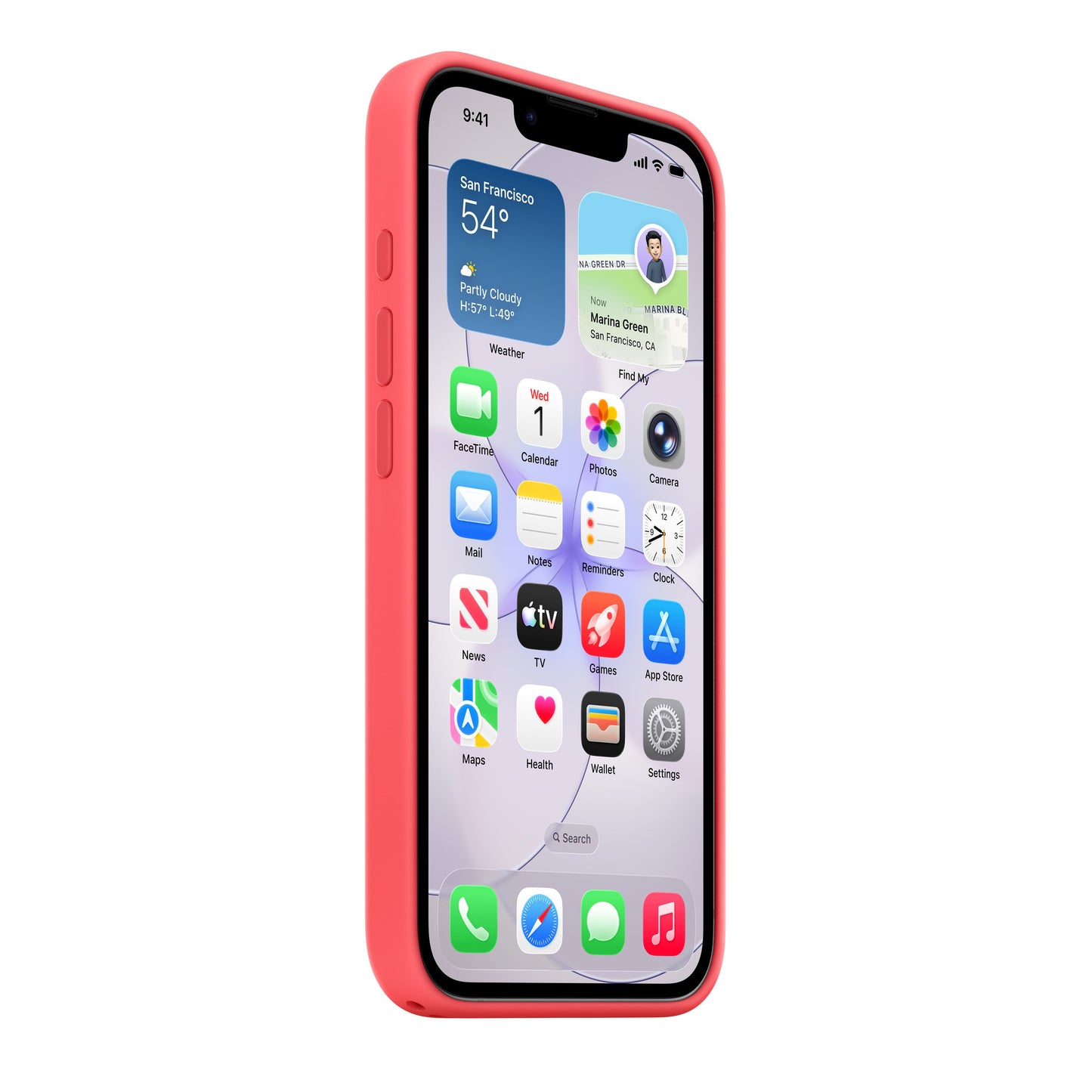iPhone 17e Silicone Case with MagSafe – Bright Guava - iSTYLE.mk