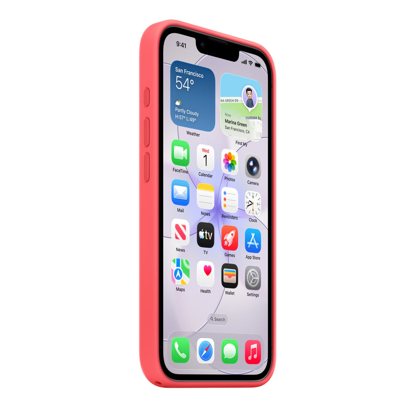 iPhone 17e Silicone Case with MagSafe – Bright Guava - iSTYLE.mk