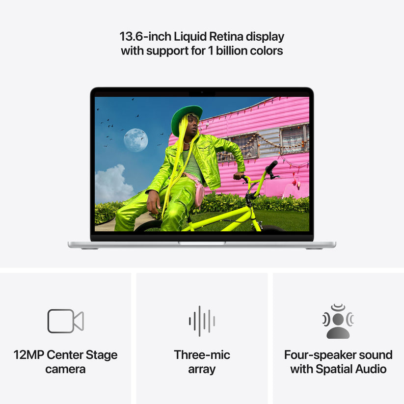 13-inch MacBook Air: Apple M5 chip with 10-core CPU and 10-core GPU, 1TB SSD - Silver - iSTYLE.mk