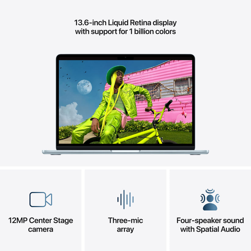 13-inch MacBook Air: Apple M5 chip with 10-core CPU and 10-core GPU, 1TB SSD - Sky Blue - iSTYLE.mk