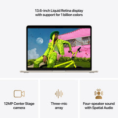 13-inch MacBook Air: Apple M5 chip with 10-core CPU and 8-core GPU, 512GB SSD - Starlight - iSTYLE.mk