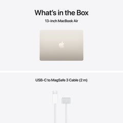 13-inch MacBook Air: Apple M5 chip with 10-core CPU and 10-core GPU, 1TB SSD - Starlight - iSTYLE.mk