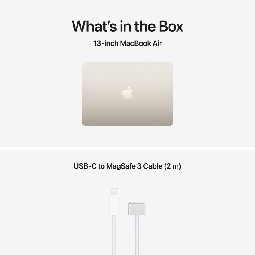 13-inch MacBook Air: Apple M5 chip with 10-core CPU and 10-core GPU, 1TB SSD - Starlight - iSTYLE.mk
