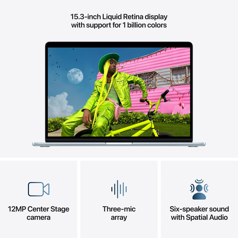 15-inch MacBook Air: Apple M5 chip with 10-core CPU and 10-core GPU, 512GB SSD - Sky Blue - iSTYLE.mk