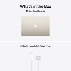 15-inch MacBook Air: Apple M5 chip with 10-core CPU and 10-core GPU, 1TB SSD - Starlight - iSTYLE.mk