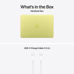 13-inch MacBook Neo: Apple A18 Pro chip with 6‑core CPU and 5‑core GPU, Magic Keyboard, 256GB SSD - Citrus - iSTYLE.mk