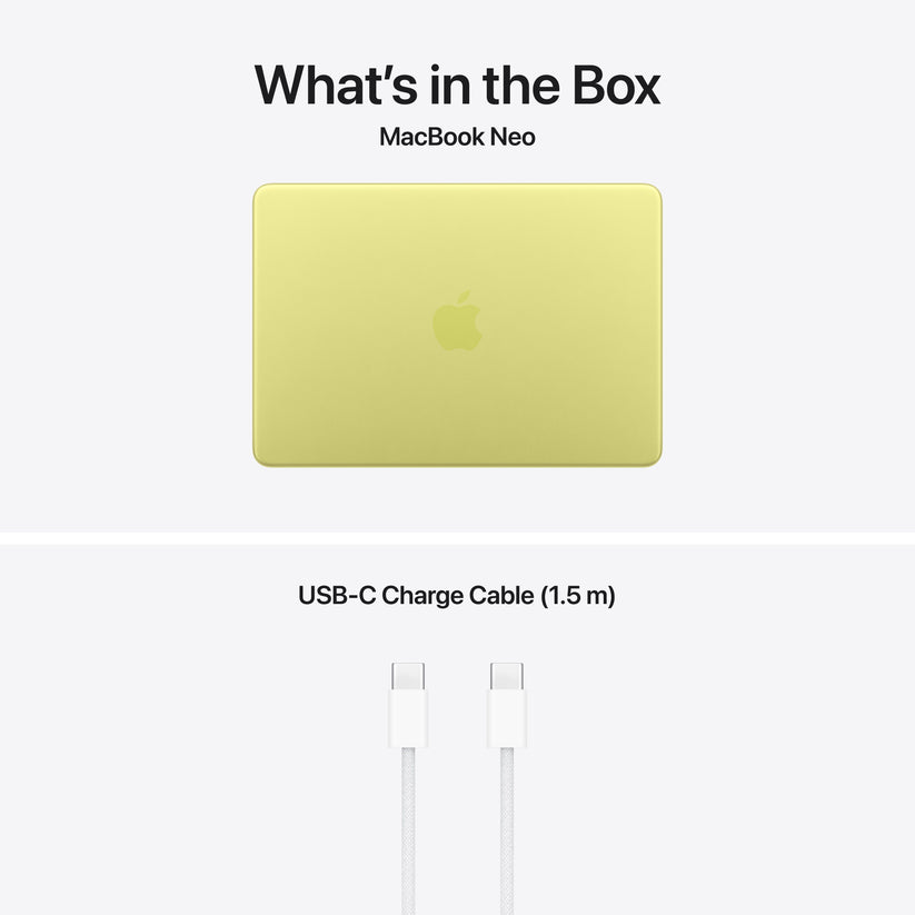 13-inch MacBook Neo: Apple A18 Pro chip with 6‑core CPU and 5‑core GPU, Magic Keyboard, 256GB SSD - Citrus - iSTYLE.mk