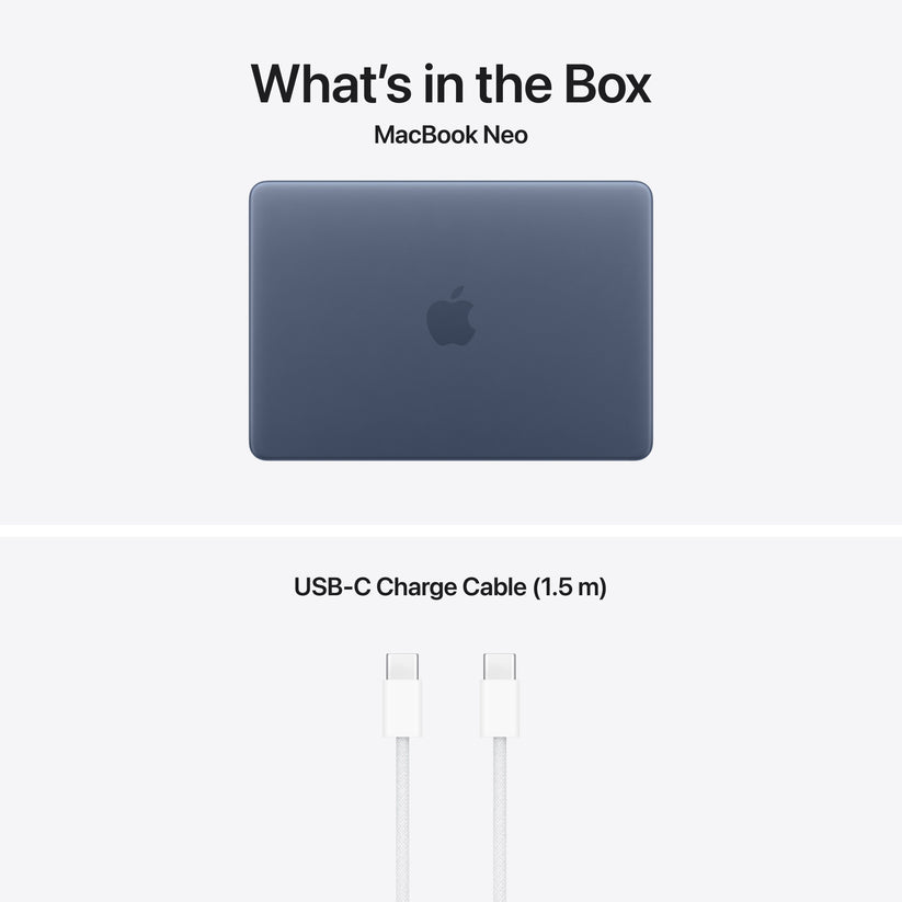 13-inch MacBook Neo: Apple A18 Pro chip with 6‑core CPU and 5‑core GPU, Magic Keyboard, 256GB SSD - Indigo - iSTYLE.mk