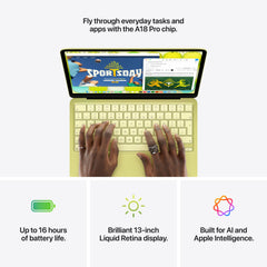 13-inch MacBook Neo: Apple A18 Pro chip with 6‑core CPU and 5‑core GPU, Magic Keyboard with Touch ID, 512GB SSD - Citrus - iSTYLE.mk