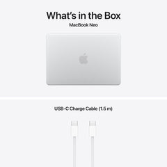 13-inch MacBook Neo: Apple A18 Pro chip with 6‑core CPU and 5‑core GPU, Magic Keyboard with Touch ID, 512GB SSD - Silver - iSTYLE.mk