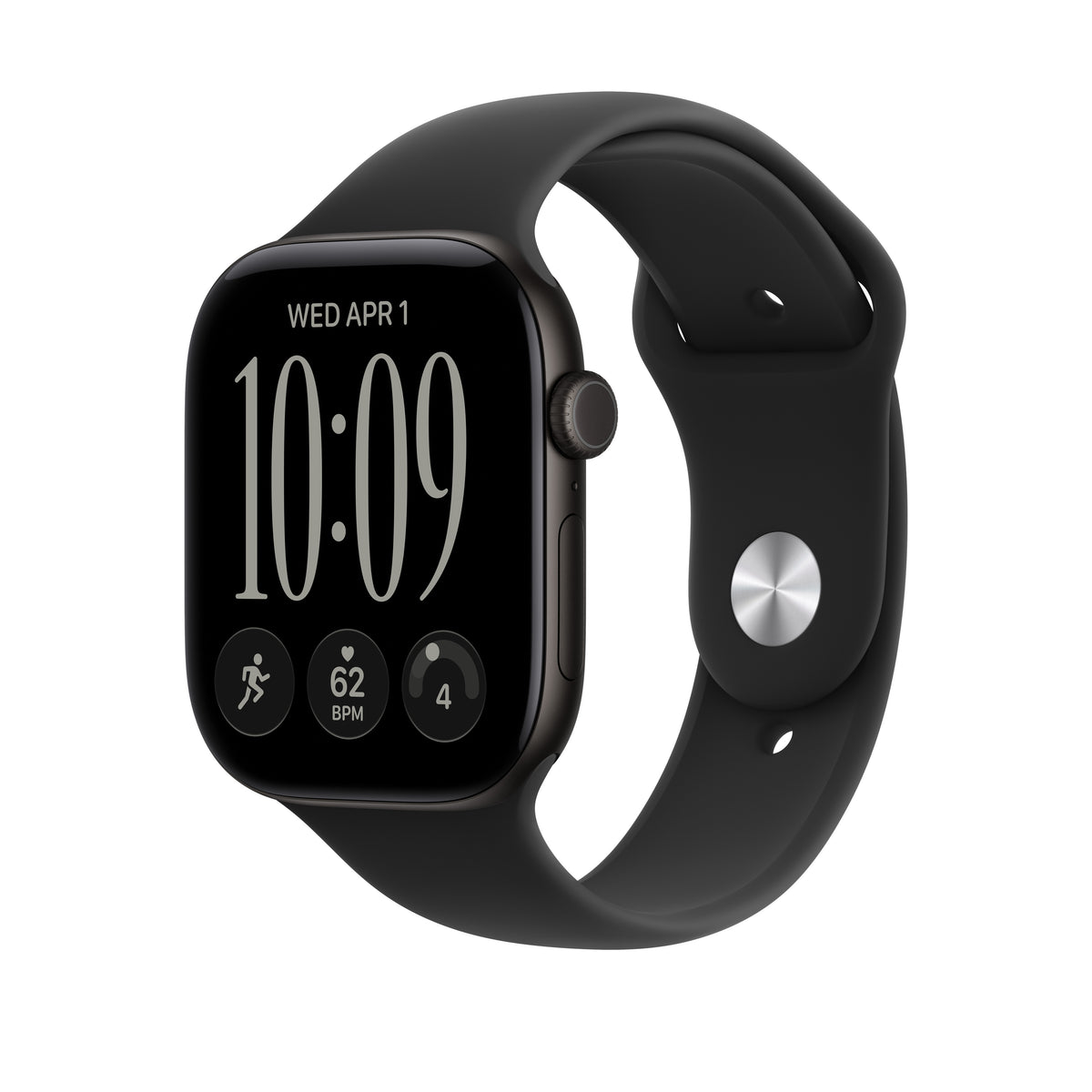 46mm Black Sport Band - M/L - iSTYLE.mk