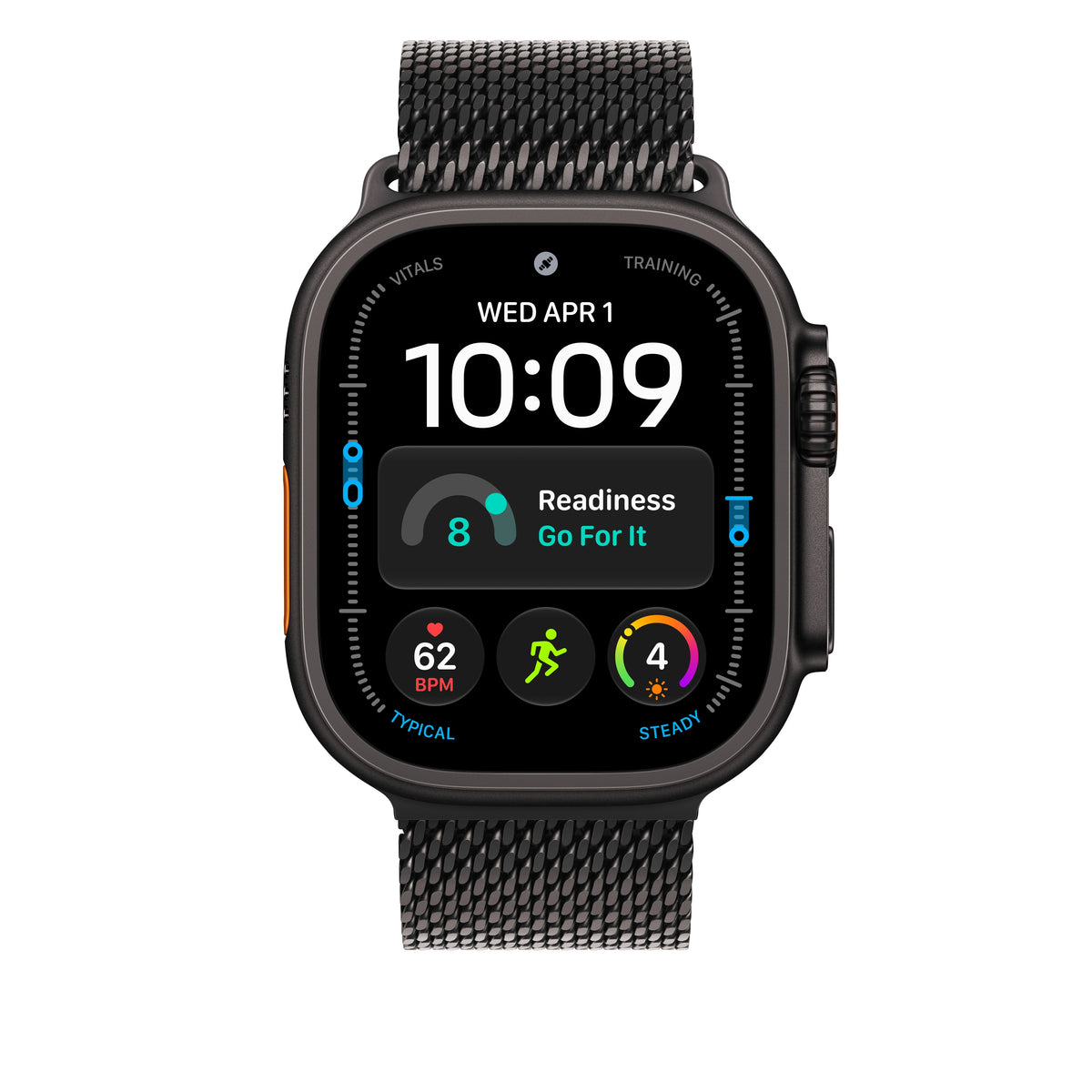 49mm Black Titanium Milanese Loop - Large - iSTYLE.mk
