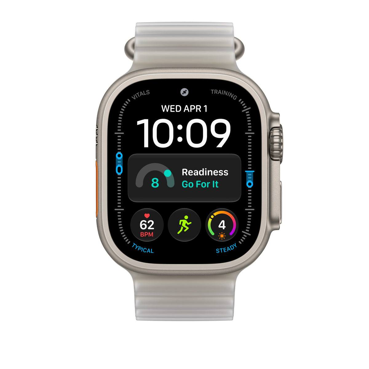 49mm Translucent Grey Ocean Band Extension - Black Titanium Finish - iSTYLE.mk
