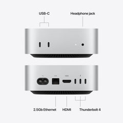Mac mini: Apple M6 chip with 12-core CPU and 12-core GPU, 512GB SSD - Silver - iSTYLE.mk