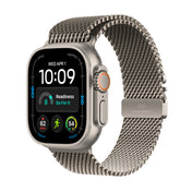 Apple Watch Ultra 4 GPS + Cellular 49mm Natural Titanium Case with Natural Titanium Milanese Loop - S - iSTYLE.mk