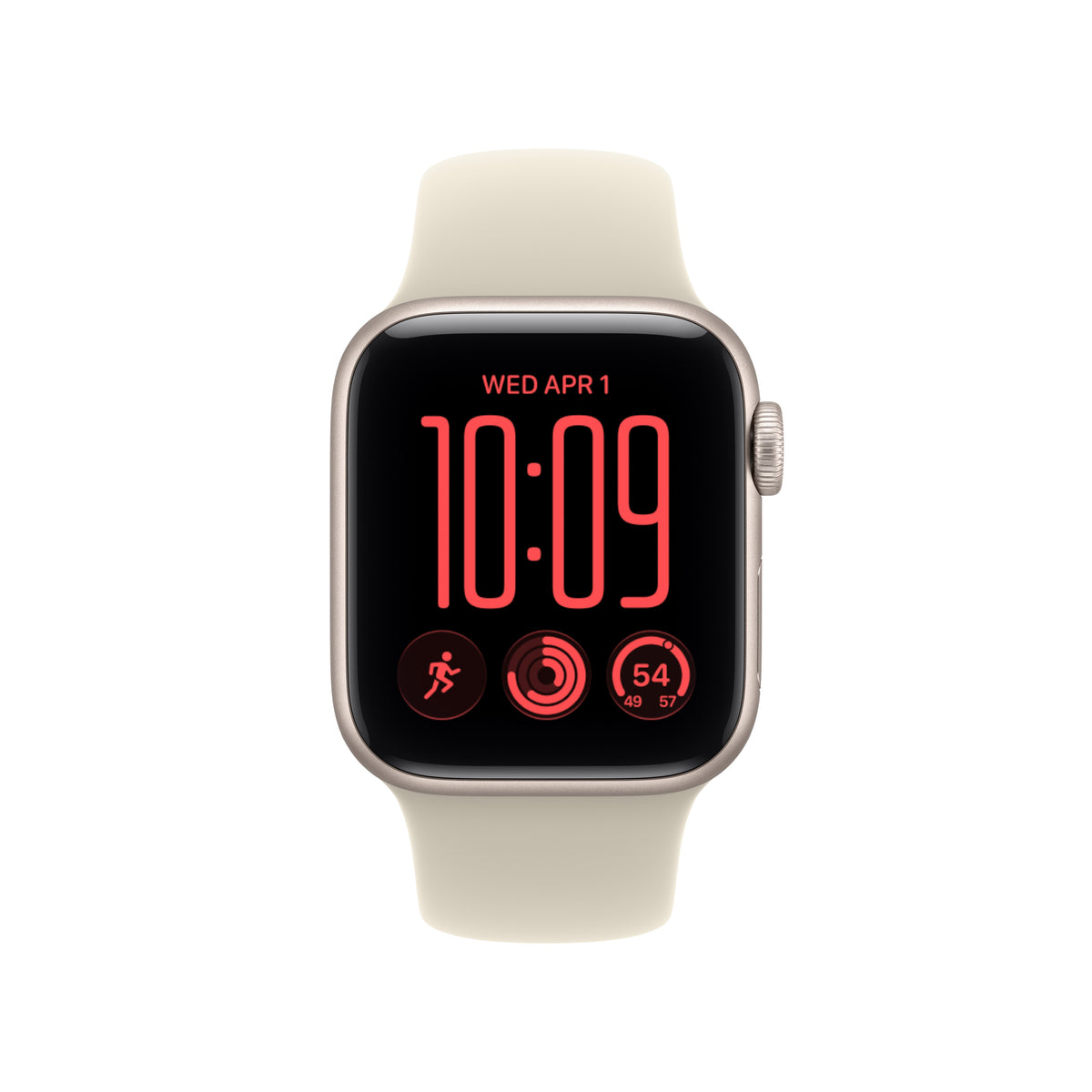 Apple Watch SE 3 GPS 40mm Starlight Aluminium Case with Sand Sport Band - M/L - iSTYLE.mk