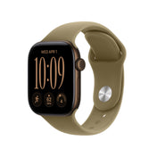 Apple Watch Series 12 GPS 42mm Dark Bronze Aluminium Case with Olive Sport Band - M/L - iSTYLE.mk