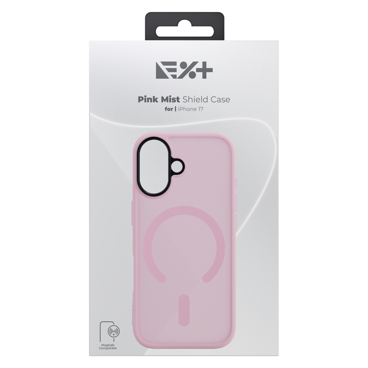 NOA Pink Mist Shield Case for iPhone 17 | MagSafe Compatible