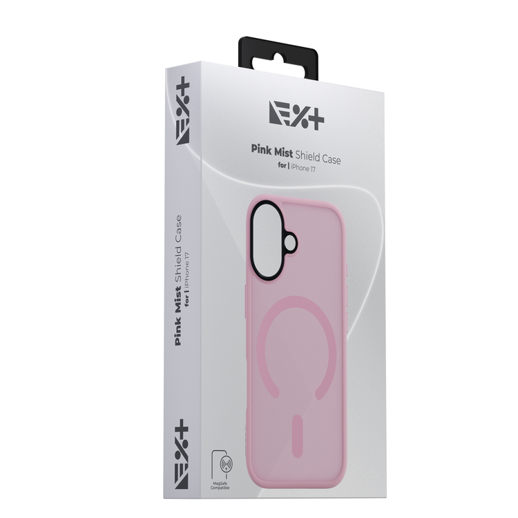NOA Pink Mist Shield Case for iPhone 17 | MagSafe Compatible