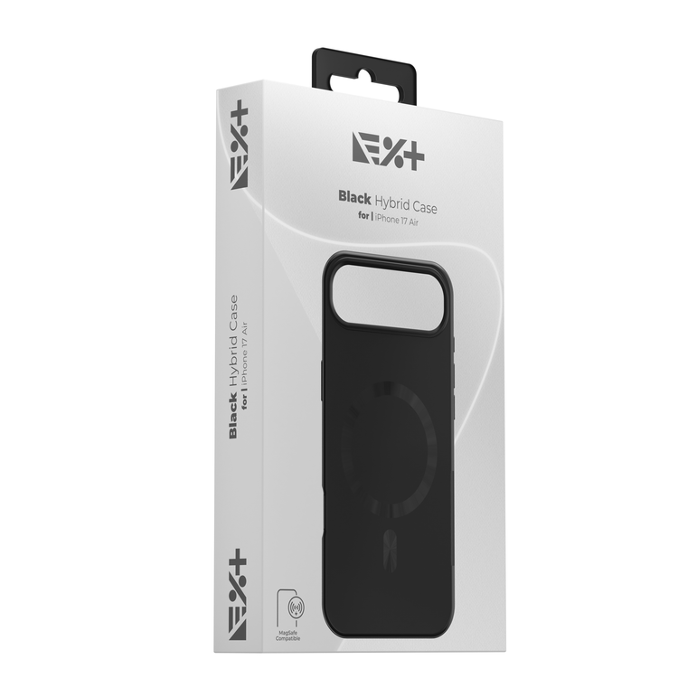 NOA Hybrid Case for iPhone 17 Air | Black | MagSafe Compatible
