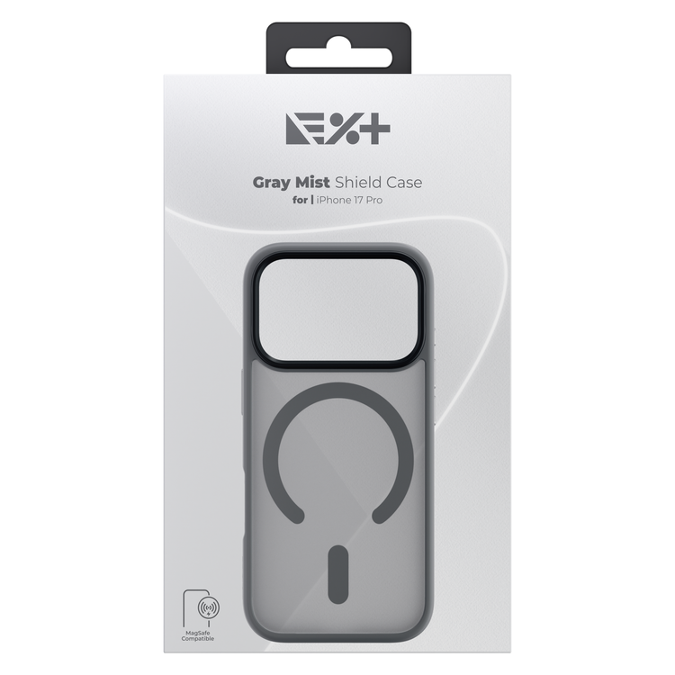 NOA Grey Mist Shield Case for iPhone 17 Pro | MagSafe Compatible