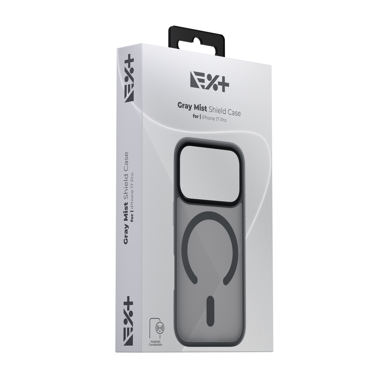 NOA Grey Mist Shield Case for iPhone 17 Pro | MagSafe Compatible