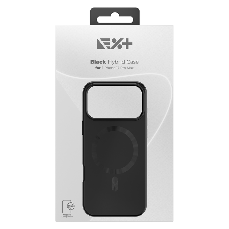 NOA Hybrid Case for iPhone 17 Pro Max | Black | MagSafe Compatible