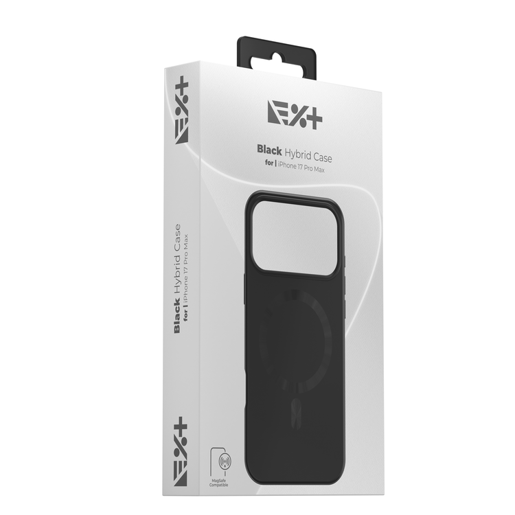 NOA Hybrid Case for iPhone 17 Pro Max | Black | MagSafe Compatible