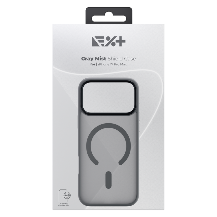NOA Grey Mist Shield Case for iPhone 17 Pro Max | MagSafe Compatible