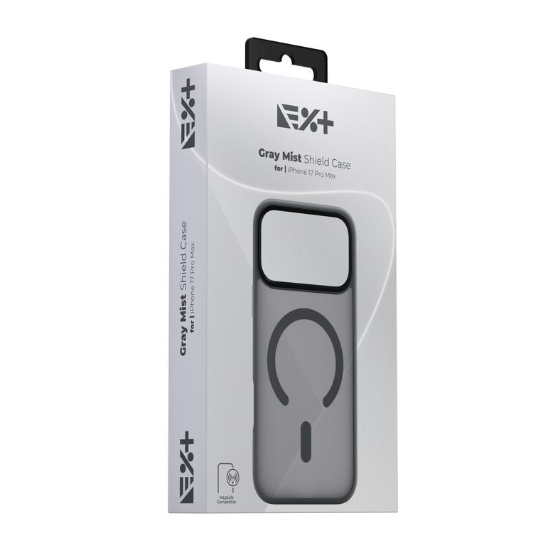NOA Grey Mist Shield Case for iPhone 17 Pro Max | MagSafe Compatible