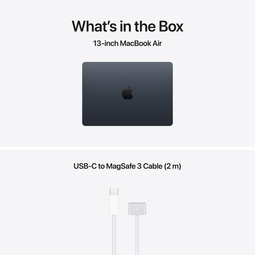 13-инчен MacBook Air:Apple M5 чип сo 10-јадрен CPU и 10-јадрен GPU, 4TB SSD, 32GB RAM, International English - Midnight CTO - iSTYLE.mk