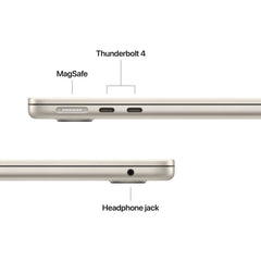 13-инчен MacBook Air:Apple M5 чип сo 10-јадрен CPU и 10-јадрен GPU, 4TB SSD, 24GB RAM, International English - Starlight CTO