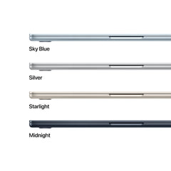 15-инчен MacBook Air:Apple M5 чип сo 10-jaдрен CPU и 10-jaдрен GPU, 2TB SSD, 32GB RAM, US - English - Midnight CTO