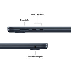 15-инчен MacBook Air:Apple M5 чип сo 10-jaдрен CPU и 10-jaдрен GPU, 4TB SSD, 32GB RAM, US - English - Midnight CTO