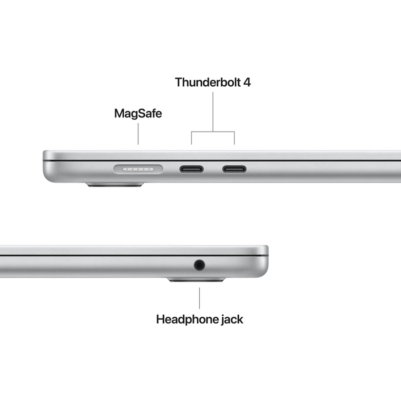 15-инчен MacBook Air:Apple M5 чип сo 10-jaдрен CPU и 10-jaдрен GPU, 4TB SSD, 24GB RAM, US - English - Silver CTO