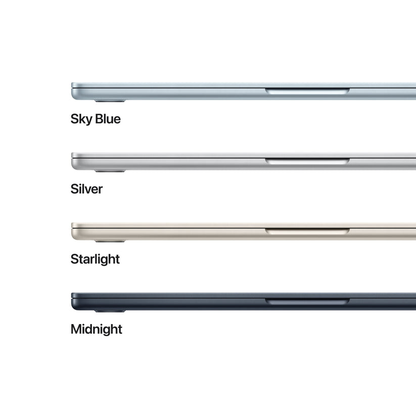 15-инчен MacBook Air:Apple M5 чип сo 10-jaдрен CPU и 10-jaдрен GPU, 1TB SSD, 16GB RAM, US - English - Sky Blue CTO