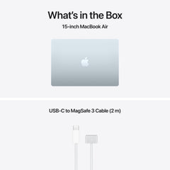 15-инчен MacBook Air:Apple M5 чип сo 10-jaдрен CPU и 10-jaдрен GPU, 4TB SSD, 16GB RAM, US - English - Sky Blue CTO