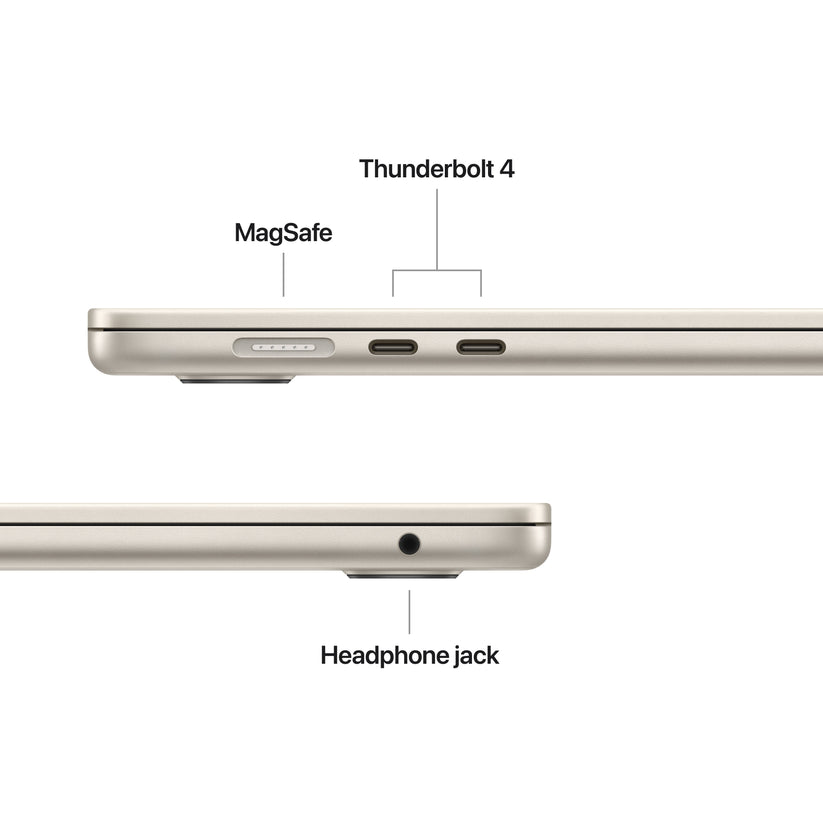 15-инчен MacBook Air:Apple M5 чип сo 10-jaдрен CPU и 10-jaдрен GPU, 4TB SSD, 24GB RAM, US - English - Starlight CTO
