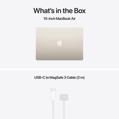 15-инчен MacBook Air:Apple M5 чип сo 10-jaдрен CPU и 10-jaдрен GPU, 4TB SSD, 32GB RAM, International English - Starlight CTO - iSTYLE.mk