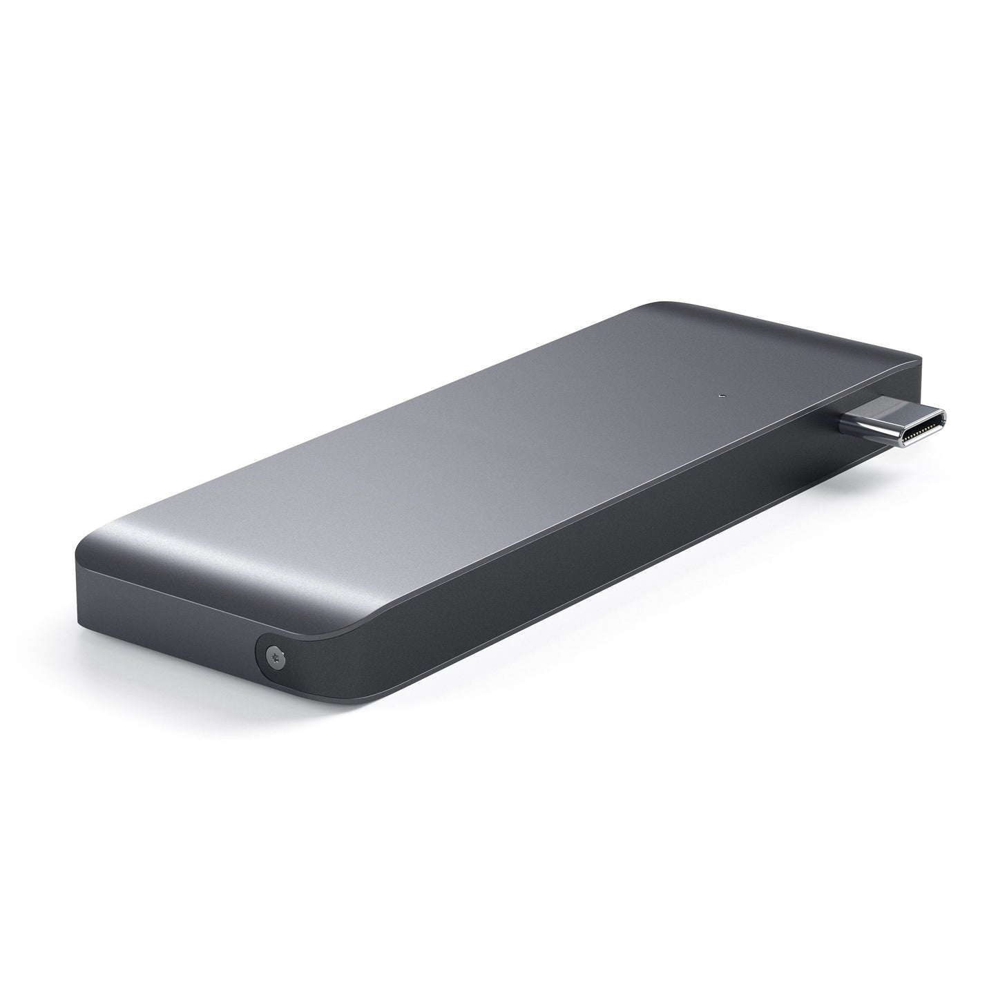 Satechi Aluminium Type-C Passthrough USB Hub (3x USB 3.0,MicroSD) - Space Grey