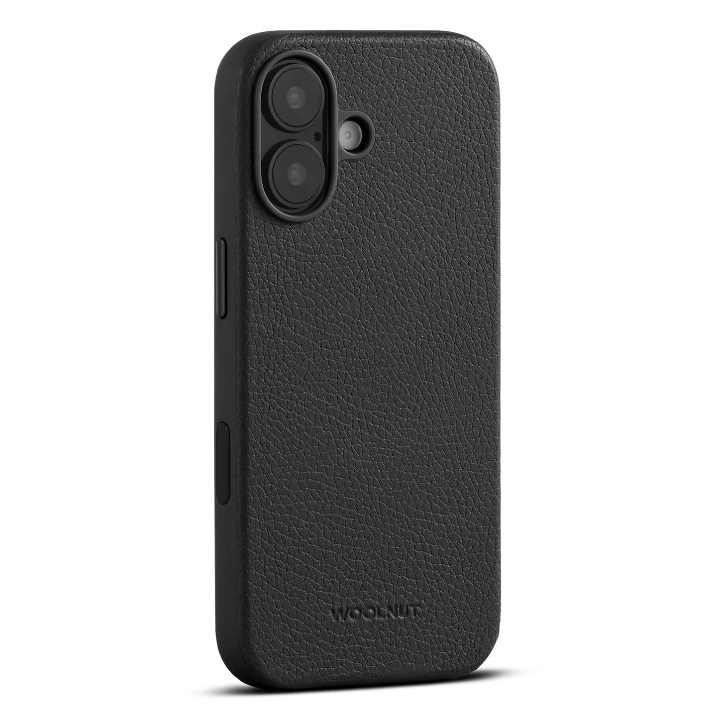 WOOLNUT Leather Case for iPhone 17 - Black