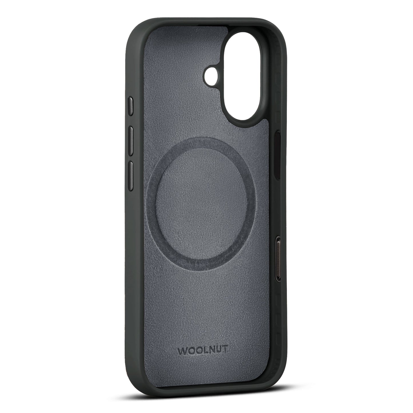 WOOLNUT Leather Case for iPhone 17 - Black