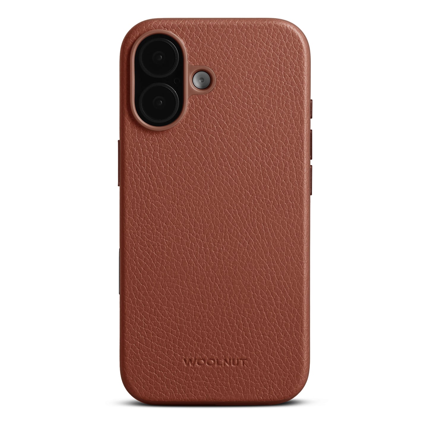 WOOLNUT Leather Case for iPhone 17 - Cognac