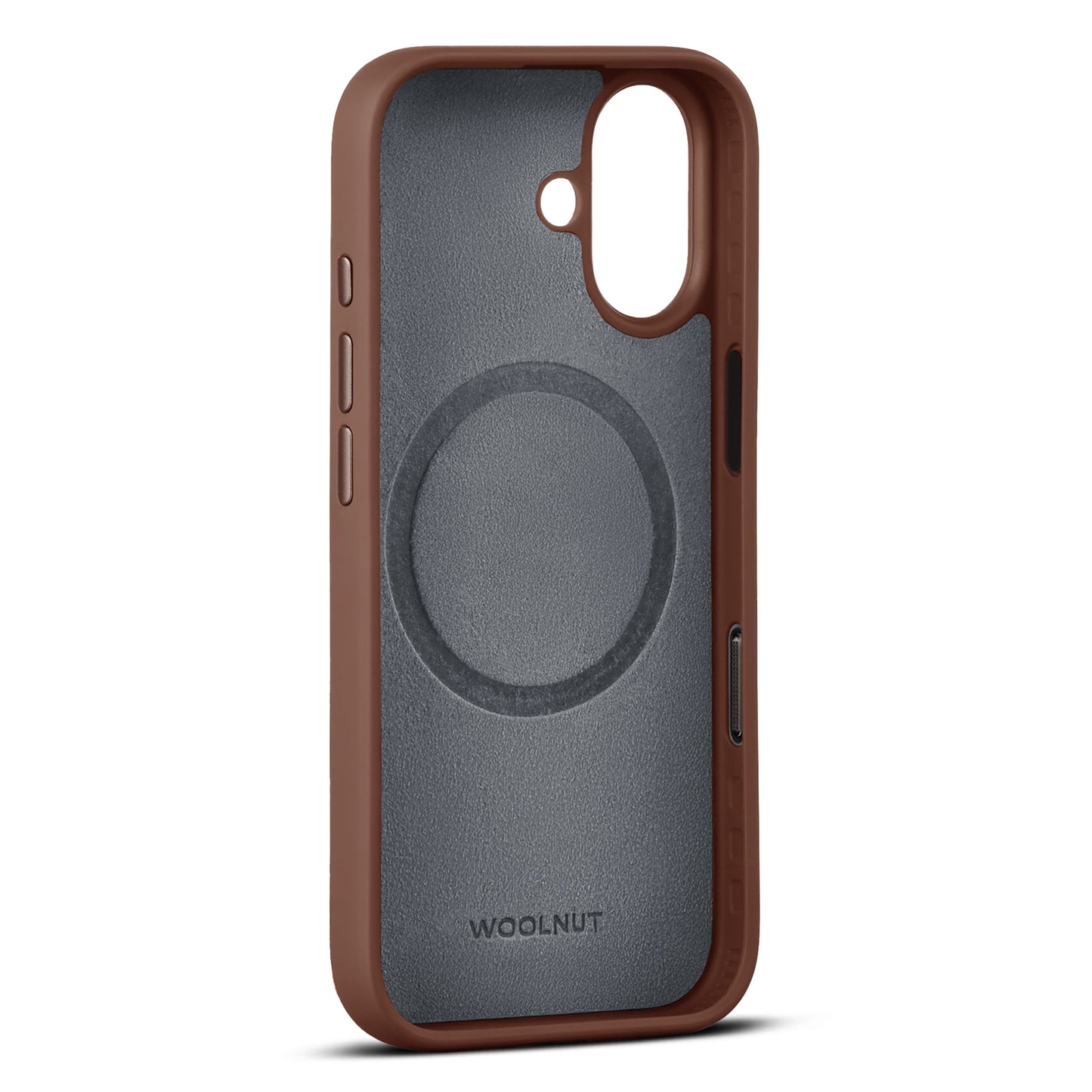 WOOLNUT Leather Case for iPhone 17 - Cognac