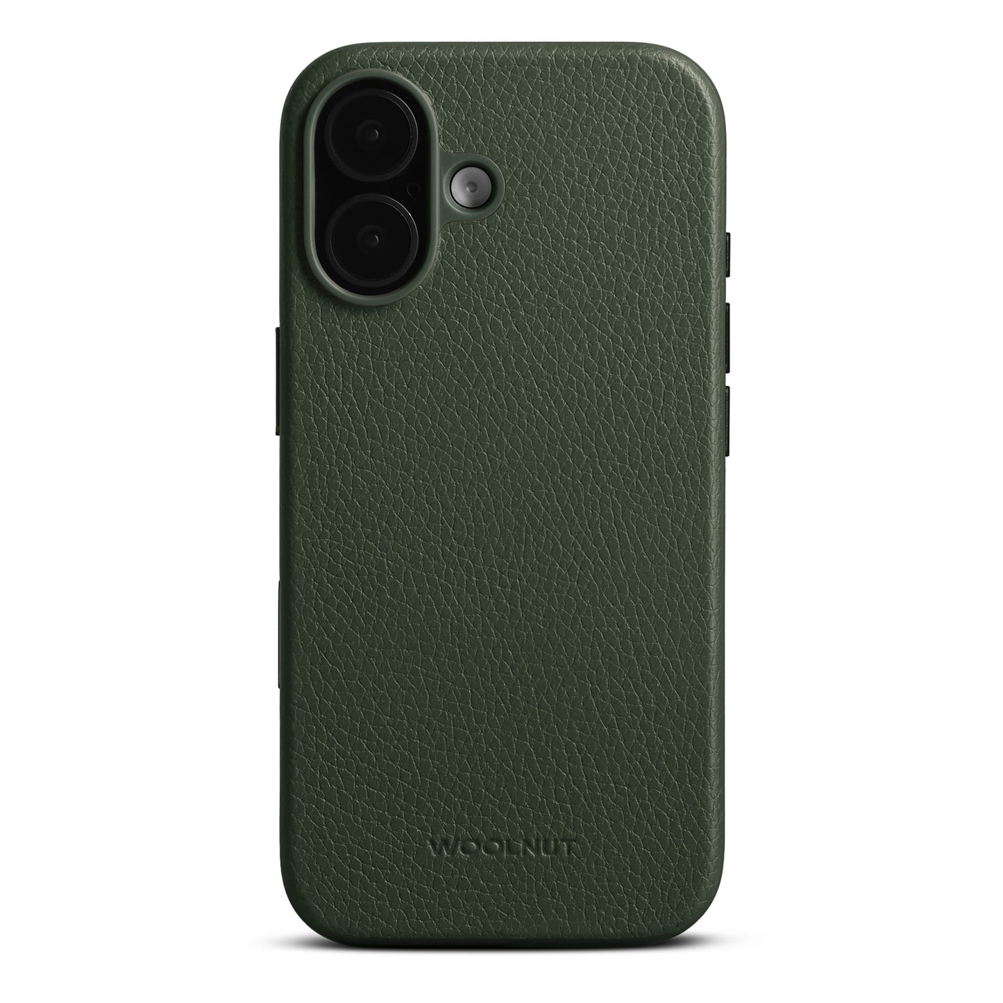 WOOLNUT Leather Case for iPhone 17 - Green